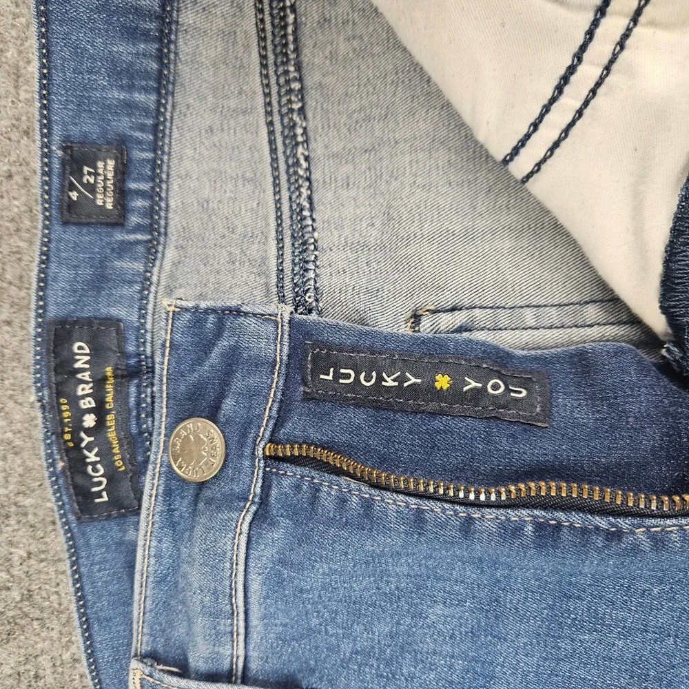 Lucky Brand‎ Bridgette Skinny Jeans Womens 4/27 Medium Wash High Rise Denim